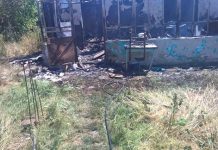 Incendiu puternic la Teslui