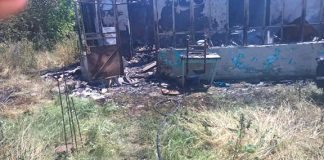 Incendiu puternic la Teslui