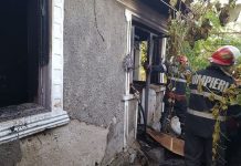 Incendiu puternic la o locuință din Văleni