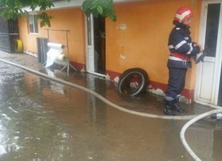 Olt: Primele intervenții ale pompierilor după codul portocaliu de ploi