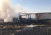 TIR cuprins de flăcări pe Drumul Național 65