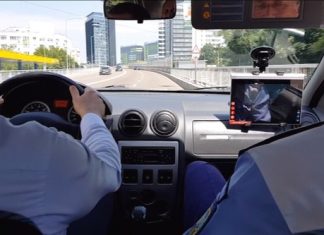 Examenul pentru obţinerea permisului auto, filmat în judeţul Olt