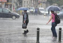 Oltul, sub cod galben de ploi însemnate cantitativ și instabilitate atmosferică