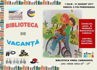 S-a dat startul distracţiei la „Biblioteca de vacanţă”- Caracal, ediţia a III-a