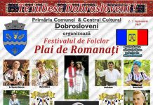 Sărbătoare mare la Dobrosloveni. Festivalul de Folclor „Plai de Romanați” a ajuns la cea de-a VII-a ediție