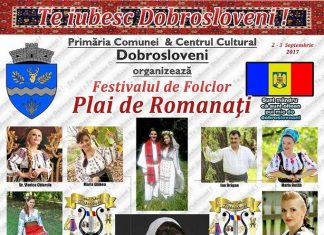 Sărbătoare mare la Dobrosloveni. Festivalul de Folclor „Plai de Romanați” a ajuns la cea de-a VII-a ediție