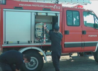 Incendiu de vegetație uscată la Cimitirul Strehareți