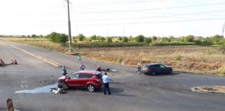 Accident violent la Caracal
