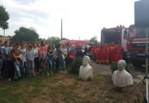 Pompierii olteni și-au prezentat tehnica de intervenție