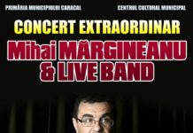Concert extraordinar – Mihai Mărgineanu la Teatrul Naţional din Caracal