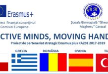 Proiect cu finanțare europeană Erasmus plus KA201  la Școala Gimnazială Gheorghe Magheru Caracal