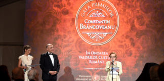 Primarul comunei Brâncoveni, Ion Cheroiu, și tânăra Maria Bianca Doriță, invitați de seamă la București