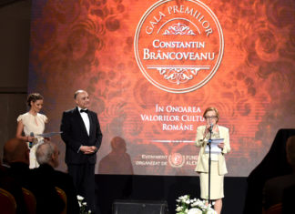 Primarul comunei Brâncoveni, Ion Cheroiu, și tânăra Maria Bianca Doriță, invitați de seamă la București