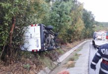 Accident rutier la Pădurea Saru