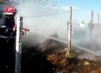 Incendiu provocat de doi copii într-o gospodărie din Coteana