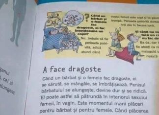Scandalos: Orgasmul descris cu lux de amănunte, într-un manual de clasa a IV-a