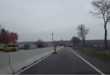 A început montarea separatoarelor de sens la Pădurea Saru