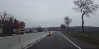 A început montarea separatoarelor de sens la Pădurea Saru