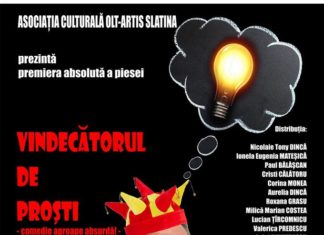 Spectacol de teatru la Centrul Cultural: „Vindecătorul de proşti”
