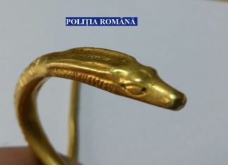 Brățara dacică de la Optași-Măgura, expusă la Muzeul Județean Olt, începând cu 8 septembrie