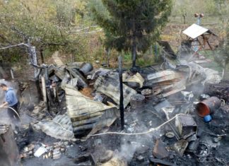 Incendiu puternic în comuna Studina