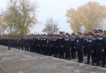 Sute de elevi au depus jurământul la Școala de Poliție din Slatina