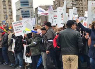 Medicii olteni și-au strigat nemulțumirile la București