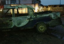 Incendiu în Caracal. Flăcările au cuprins o mașină