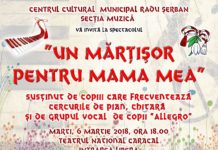 „ UN MĂRŢIŞOR PENTRU MAMA MEA”