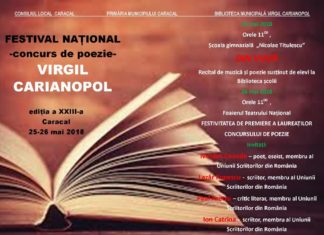 Timp de două zile Muza poeziei va poposi la Caracal