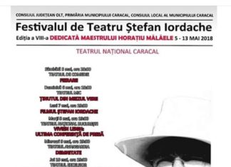 Bate Gongul deschiderii celei de-a opta ediții a Festivalului de Teatru ‘’Ștefan Iordache ‘’de la Caracal