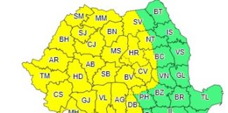 ALERTĂ METEO. Cod galben de ploi torenţiale, vijelii şi căderi de grindină până vineri dimineaţa
