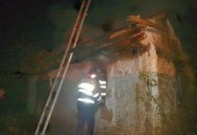 Incendiu violent în Olt