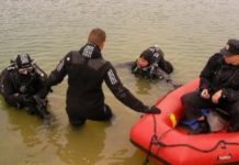 Un bărbat, căutat de scafandri în zona Podului Olt