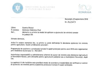 Ministerul Agriculturii ne-a răspuns, într-un final: FĂRĂ… CONȚINUT!