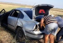 Tată și fiică, implicați într-un accident