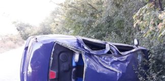 Un bărbat din Olt s-a răsturnat cu mașina