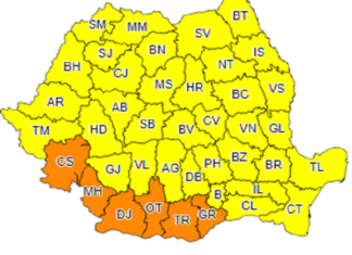 Oltul, sub COD PORTOCALIU de vânt puternic