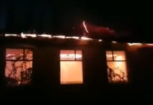 Incendiu puternic în Corabia