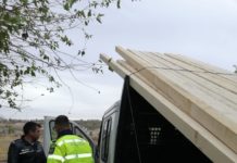 Material lemnos, confiscat de polițiștii din Olt