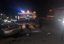 Accident grav în Olt. Impact devastator între un autoturism și un copac