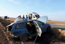 Accident grav în Olt. Impact violent între o autoutilitară și un autoturism