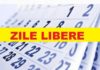Calendarul zilelor libere din 2026