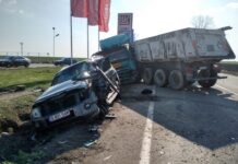 Accident pe Drumul European 574, la limita județelor Olt și Dolj