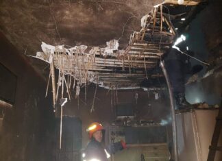 Locuință mistuită de flăcări la Brâncoveni