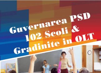 Guvernarea PSD – 102 şcoli şi grădiniţe în judeţul Olt!