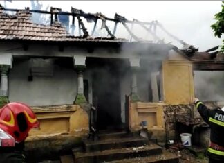 Incendiu la Comănița