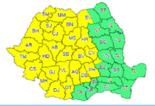 ALERTĂ METEO pentru județul Olt