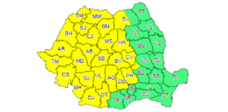 ALERTĂ METEO pentru județul Olt