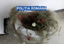 700 de metri de plasă monofilament, folosită pentru braconaj piscicol, confiscată de polițiști
